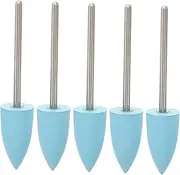 Silicone Nail Tools 5pcs Nail Drill Bits Set Nail File Bits 600 Grit for Nail Art Nail Drill Bits Cuticle