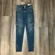 American Eagle Next Level Stretch Cargo Hi-Rise Jegging - 000S
