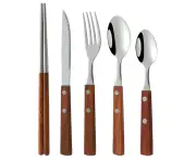 Tainless Steel Travel Utensils, 5Pc Fork, Spoon, Knife, Chopsticks, PortUtensils Set, Reusable