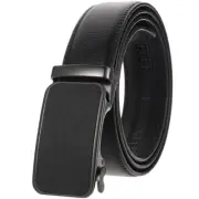 Leisure Men's Cowskin Leather Belt Design Automatic Buckle Strap Suit Dress
