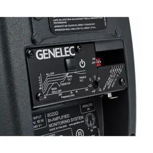 【民揚樂器】芬蘭原廠 GENELEC 8020DPM 一對 主動式監聽喇叭 錄音室音響 宅錄