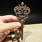 5" Antique Style Cast Iron Large Skeleton Church Key