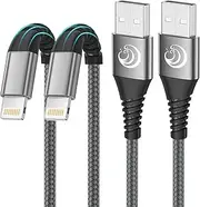 iPhone Charger Cable 2m 2pack, Aioneus iPhone Charging Cable MFi Certified USB A to Lightning Cable iPhone Cord Fast Charging Compatible with iPhone 14 13 12 11 Pro Max Mini XS XR X 8 7 Plus iPad