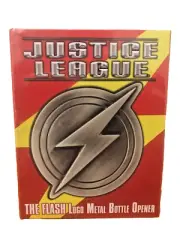 THE FLASH LOGO METAL BOTTLE OPENER W/MAGNETS DIAMOND SELECT DC COMICS - NEW