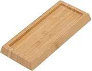 Yardwe Practical Bamboo Whetstone Base Non-Slip Stand for Sharpening Stones Kitchen Tool