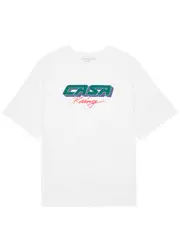 Casablanca Casa Racing Logo Cotton T-shirt - White L