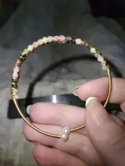 BEAUTIFUL TOURMALINE BANGLE BRACELET 7 GRAMS