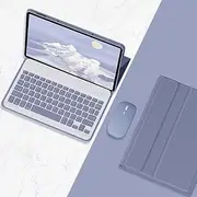 Jarttarn Keyboard Case Compatible with Lenovo Tab M11 11'' 2024, Detachable Wireless Keyboard Slim Leather Smart Cover with Mouse for Tab M11 11 inch (Purple)