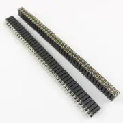 2Pcs 2.54mm 2x40 Pin Female Double Row Round Hole Header Strip Connector PH:7mm
