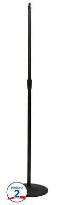 On-Stage MS9212 12-inch Round-base Mic Stand (2 Pack)
