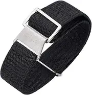[JBR] French Troops Parachute Style Watch Band - Elastic Fabric Nylon Waterproof Military Replacement Watch Strap - Choice of Colors - 18mm 20mm 22mm