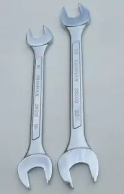 Open End Spanners Wrenches, Metric 2pc, 18mm to 22mm, Forged Steel, Minimax, New