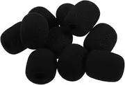 Abaodam 10pcs Headset Microphone Covers Microphone Sponge Noise-isolating Windscreen Cover for Headset Mics for Stage Use