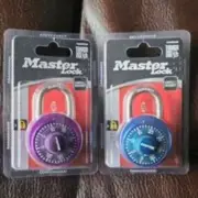 2 combination master lock
