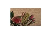 Solemate Latex Backed Coir Aussie Flowers 45x75cm Slimline Outdoor Doormat