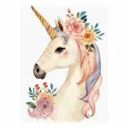 Cute Unicorn Canvas Print
