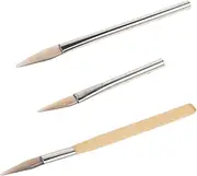 DOITOOL Ergonomic Handle Agate Burnisher Polishing Stick Jewelry Burnishing Tool for Enhancing Luster Scratch Removal for Rings Bracelets