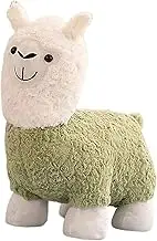 Animal Footrest Stool Alpaca Footstool for Home and Office, Green, as described