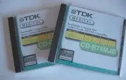 2x TDK MEDICAL ARCHIVAL DICOM CD-R CD RECORDABLE 650 MB CD-R74MJB NEW