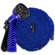 B2G1 Free Expandable Garden 100ft Upgraded,Flexible Light Water Hose Blue 7 Way