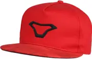 Macna 3D Logo Snapback Cap, black-red for Men One Size Black Red