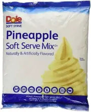 Dole Ready-To-Use Pineapple Soft Serve Mix, Dairy & Gluten Free (4.4 lb, 4/Case)