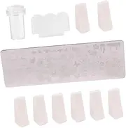 DIY Nail Art Printing Templates Kit 11pcs Nail Art Stamping Plates Easy to Use Nail Stencils for Manicure