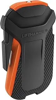 Lifehammer Smart Automatic Emergency Hammer for Car - Emergency Hammer with Seat Belt Cutter and Non-Slip Handle - Integrated Belt Cutter - Ultra Hard Ceramic Hammer Head - Destroys Car Glass