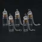 10pcs Mini Glass Bottle Pendant with Corks, For Essential Oil Aroma Perfume