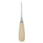 Handwork Sewing Awl Leather Punch Hole Tool with Wooden Handle, Log Color