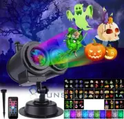 Party Stage Lighting 16 Change Card Led Lights Christmas Projector Laser +Remote