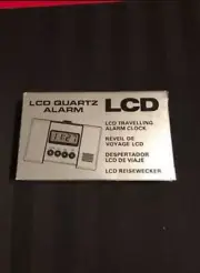 Vintage LCD traveling alarm clock