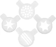 FONDOTIN Ice Machine Accessories Star Nozzle 4pcs Ice Maker Replacement Parts Sturdy Construction