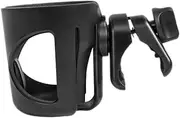 UPKOCH 360Degree Stroller Cup Holder Rotatable Drink Holder for Strollers Bicycles and Wheelchairs Slip Design Angle Easy Installation Black