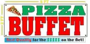 PIZZA BUFFET All Weather Banner Sign Full Color ALL YOU CAN EAT