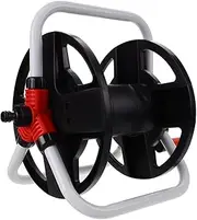 VANZACK Freestanding Hose Reel Holder Durable Water Hose Storage Rack for Garden and Garage Organization for Neat Outdoor Spaces Versatile Design