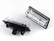 MKVAXR 2pcs 12v SMD Car LIGHT License Number Plate Light Lamps, for Nissan TEANA J31 J32, for Maxima Cefiro Altima Rogue Sentra, for Infiniti Car Number Plate Light