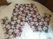 Youth Leggings S (3-5) Black W/ Santa Clause Ankle Length No Boundaries NEW