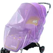 Purple Insect fly Cover Mosquito net sun dust protect mesh for Pram Stroller
