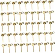 [KONTONTY] 100pcs Stainless Steel Diy Earring Studs Earring Making Needles for Diy Handmade Accessories Share Family Friends