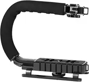 Camera Handle Grip - Professional Camera Stabilizer, Adjustable Hand Grip | Lightweight Camera Grip C-Shaped Handheld Stabilizer, Anti-Slip Grip for Smooth Video, Photography, Camera Camcorder