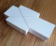 FB-12 Fold up boxes 100 count White 3 3/4" X 3 5/16" Great for Rocks & Minerals