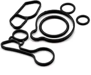 Engine Oil Cooler Filter Housing Gasket Set Compatible For Chevrolet Cruze Limited Sonic Trax 1.4L Turbo 2011-2018 Buick Encore 1.4L 2013-2017 Oil Cooler Thermostat Housing Seals Gasket Kit 55565619