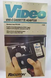 VHS-C CASSETTE ADAPTER Recoton V164 1994 VHS-C to VHS Tape