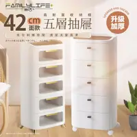 在飛比找PChome24h購物優惠-【FL 生活+】高耐重5層抽屜收納櫃(YG-170)