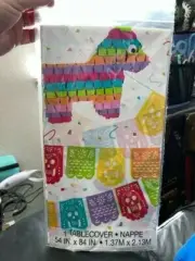 MEXICAN FIESTA PLASTIC TABLE COVER ~ Birthday Party Supplies Cloth Cinco de Mayo