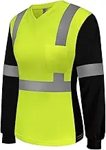 Uno Mejor High Visibility Shirt for Women Hi Vis Shirts for Women Class 3 Safety Shirts