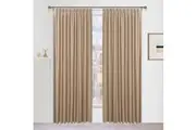 Strathmore Total Blockout Thermal Insulated Pleated Curtains Pair 213cm or 221 cm Drop