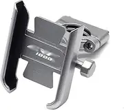 Motorcycle Navigation Bracket Motorcycle Accessories Navigation Bracket Mobile Phone Holder Handlebar Stand for CRF1000L for Africa Twin Phone Mount (Color : A Handlebar Silver)