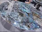 Round Labradorite Coffee Table Random Gemstone Cafeteria Bar Top Living Room Dec